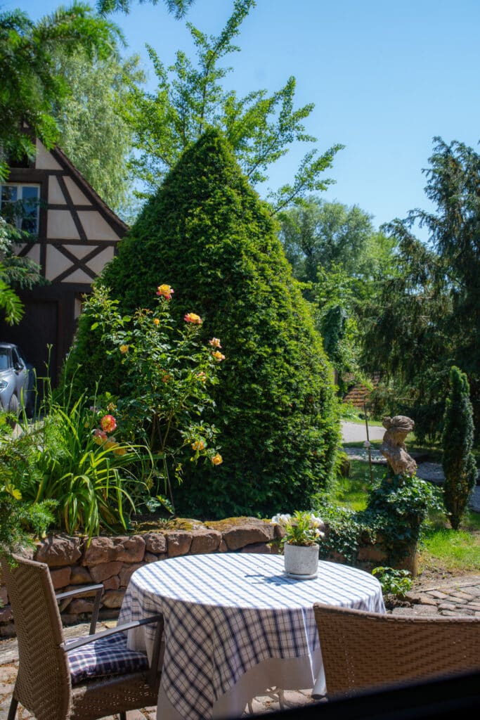 Chambre L'Appart - L'écrin du Moulin - Hôtel le Moulin - Les Jardins du Moulin - Le restaurant & le bar - Hôtel de charme Gundershoffen, Strasbourg, Alsace, terrasse