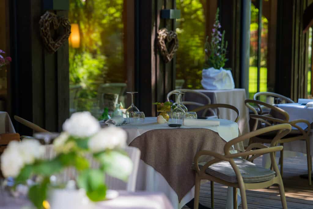 Restaurant - L'écrin du Moulin - Hôtel le Moulin - Les Jardins du Moulin - - Le restaurant & le bar - Hôtel de charme Gundershoffen, Strasbourg, Alsace
